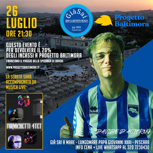 Progetto Baltimora - Venerdi 26 luglio 21.30