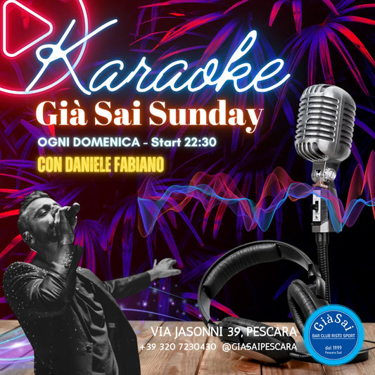 Già Sai Karaoke con FABIANO - 3 marzo 22:30