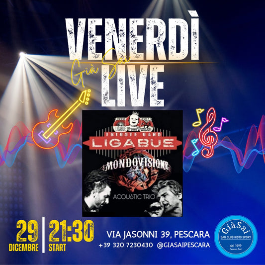 Già Sai Live con LIGABUE - 29 dicembre 21:30