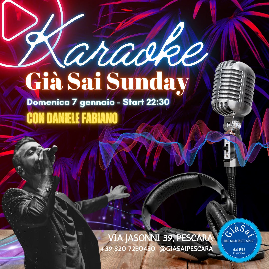 Già Sai Karaoke con FABIANO - 7 gennaio 22:30